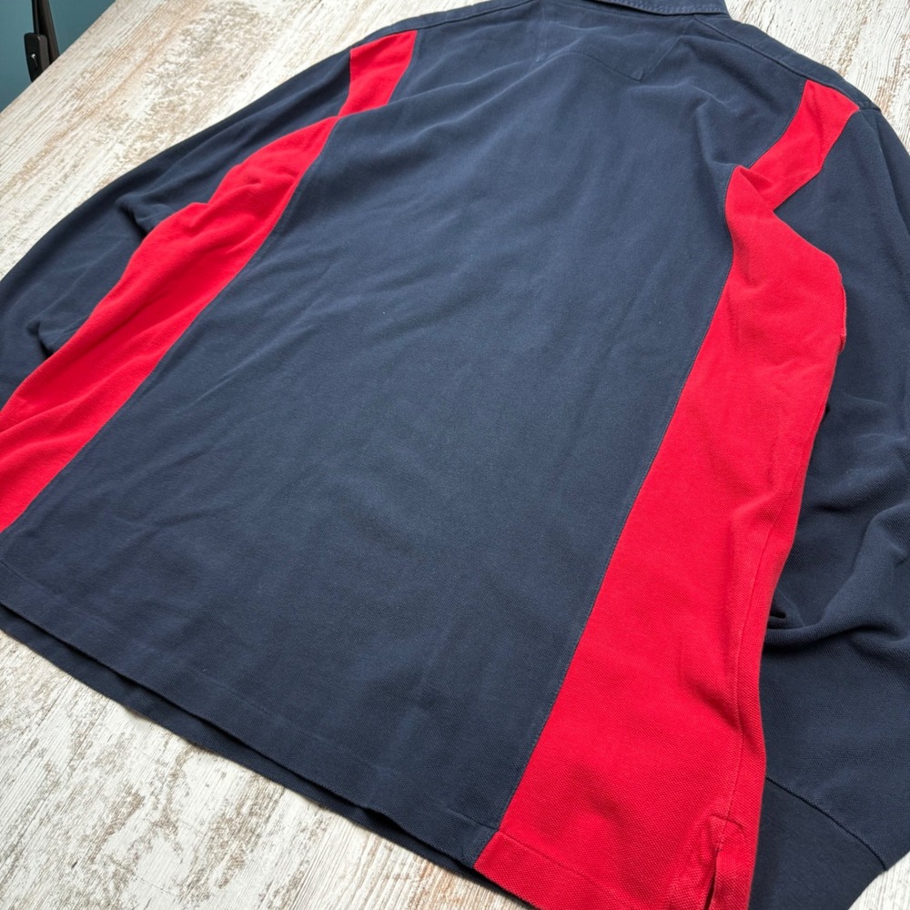 VTG Polo Ralph Lauren Big Pony Rugby Shirt Sz XLT Long Sleeve Snow Challenge Cup - Picture 9 of 16